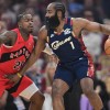 米切尔30+7哈登28分 莫布利25+8骑士力克猛龙总分2-0领先